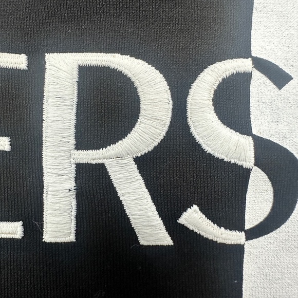 NWT Authentic Versace Men's Black & White Embroidered Logo Shirt - Size L - Picture 11 of 12